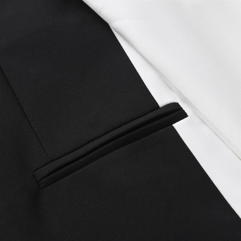 Herren Sakko Color-blocking Stil Für Frühling Und Herbst_voghion.com