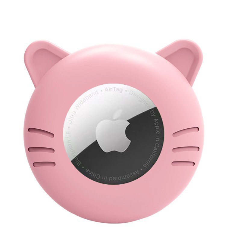 Funda protectora airtag aplicable Nuevo producto Funda protectora para rastreador de mascotas Collar para gatos con campana Funda protectora airtag