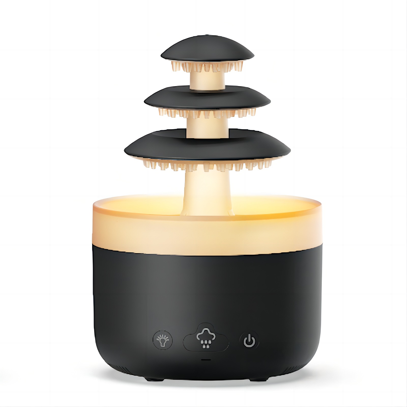 Nueva creativo aceite esencial gota de agua nube lluvia aromaterapia máquina escritorio colorido luz ultrasónico gran capacidad humidificador