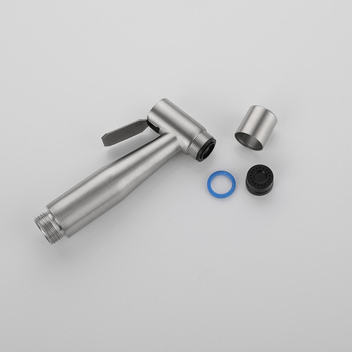 Cross-border foreign trade toilet companion bidet spray gun set high pressure booster nozzle toilet spray gun 304 stainless steel