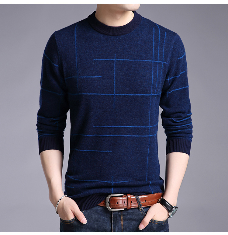 Men's Knitted Long Sleeve Shirt - Style 6