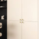 Nordic simple golden pumpkin handle European style cabinet wardrobe door drawer black round small handle furniture hardware