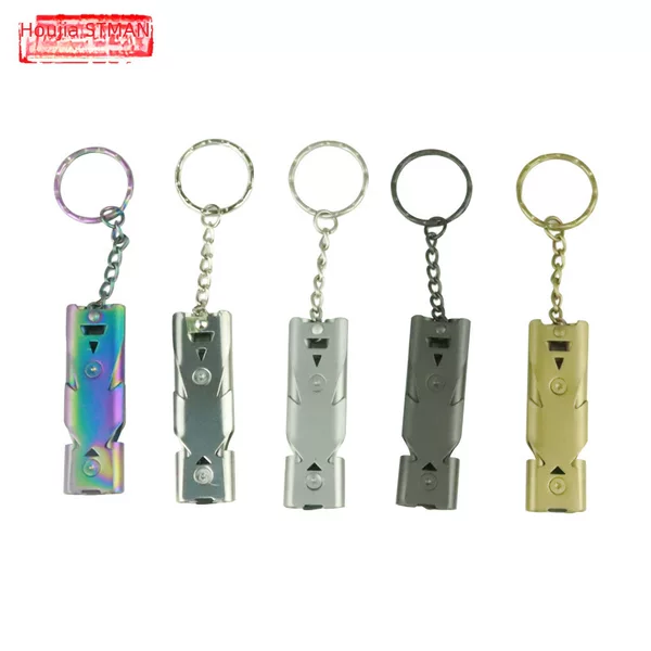 Metal Survival Whistle, Outdoor Whistle, New Dual-Frequency Whistle, Explosive Whistle, Double-Tube High-Frequency Whistle
