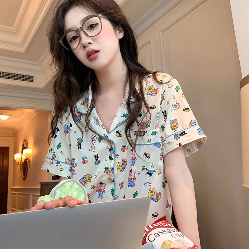 DMK-218 short cartoon planet cardigan