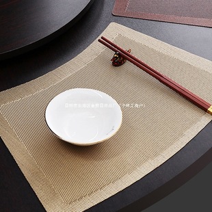 Round Table New Chinese Style Fan-Shaped Placemat Western Food Mat Anti-Scalding Table Mat Insulation Mat Tablecloth Mat Bowl Mat Hotel Dining Table Mat