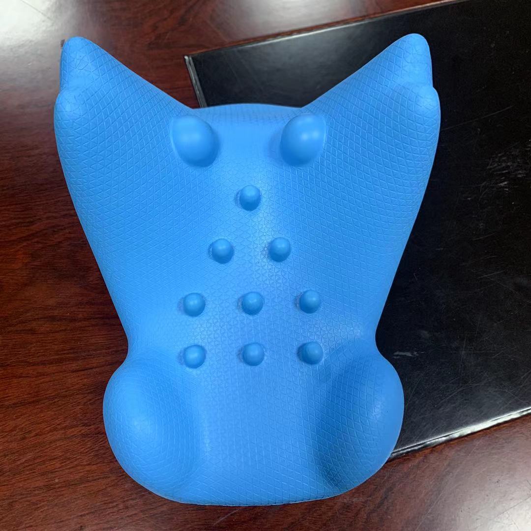 廠家定做PU自結皮發泡海綿頸椎枕頭聚氨酯發泡修複牽引硬護頸枕