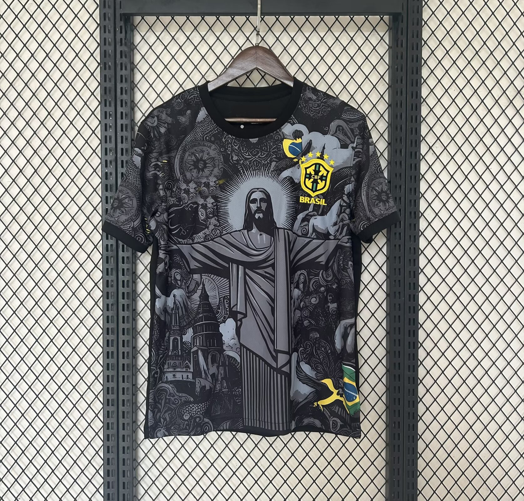 Copa de Europa 2024 Camiseta francesa Selección nacional italiana Inglaterra España Brasil Camiseta de fútbol transfronteriza