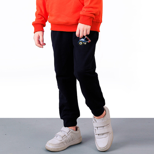 2024 Spring New Arrival Long Pants: Cartoon-Printed Little Sweatpants—Kids' Korean-Style Casual Pants, Manufacturer Supply, Drop Shipping Available for Single Items.