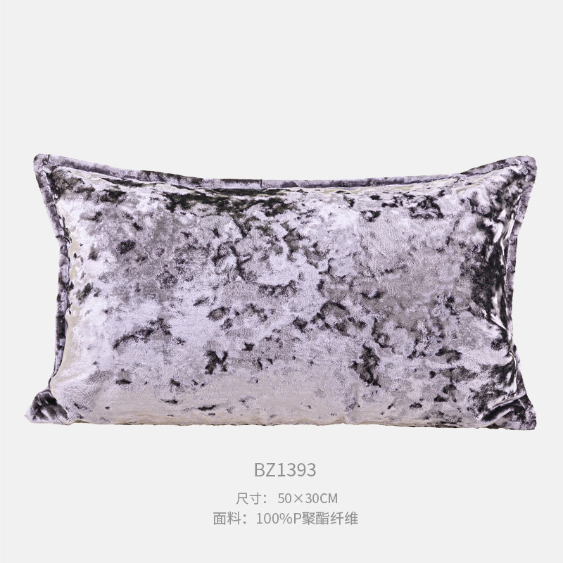 氷花絨腰枕クッション30x50cm多色軽量高級ソファクッション客間寝室快適枕カバー|undefined