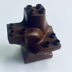 10-hole large stump large particle building block mechanical gear changeable engineering wonderful pipe technology compatible with Lego