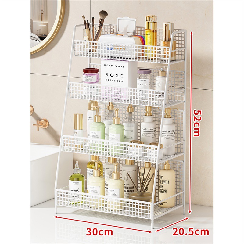 Estante Organizador para Lavabo de Hierro de 4 Niveles para Baño