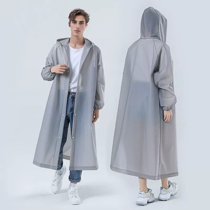 源头厂家eva雨衣加厚加長户外旅游演唱会团建便携束口一次性雨衣