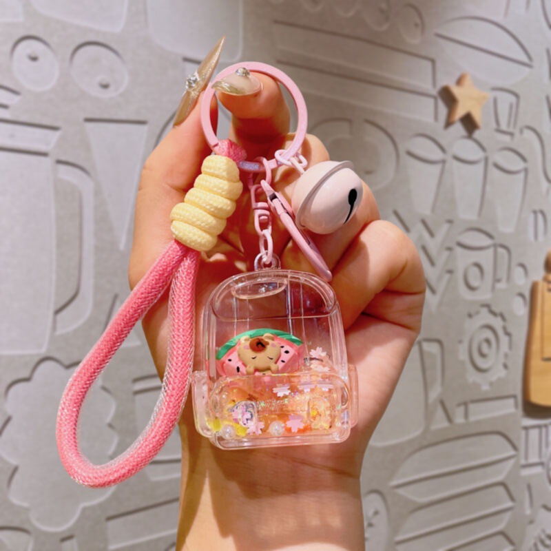 カピバラオイル流砂ボトルアクリルキーホルダーペンダント小さなギフト屋台小物キーホルダー卸売|undefined