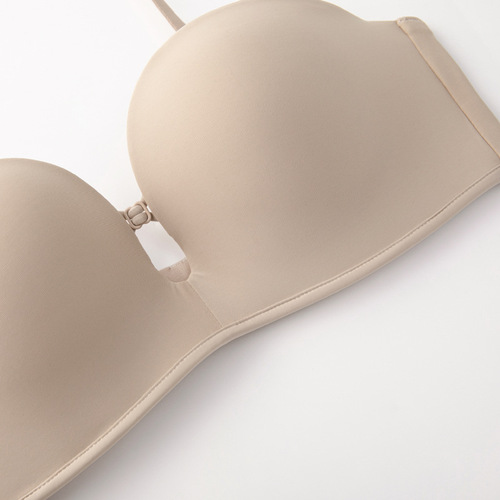 Autumn detachable shoulder strap underwear for women, small breast push-up thin tube bra, invisible breast soft steel ring bra wholesale