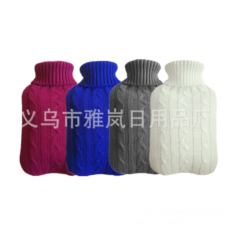 Трансграничная фабрика прямых продаж для 2000-мл грелка трикотажный чехол безопасности грелка мешок для воды плюшевый новый каучук