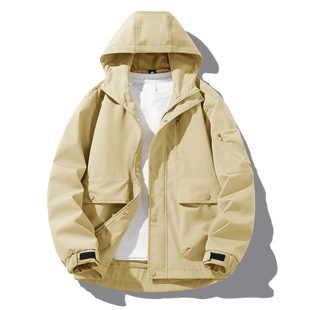2024 new outdoor assault clothing for men and women autumn and winter windproof single-layer solid color tooling thin mountaineering couple coat