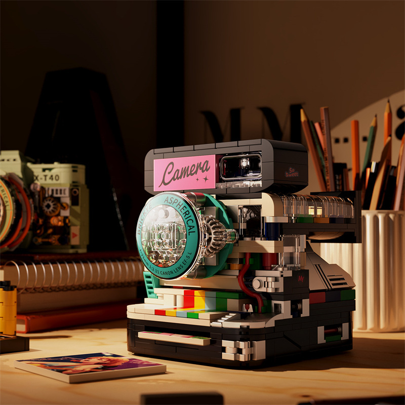 Cross-border Xiyin TEMU Daifa Classic Retro Camera Series Ornaments Educational Camera Building Blocks Boys and Girls Toys Cross-border Xiyin TEMU Daifa Classic Retro Camera Series Ornaments Educational Camera Building Blocks Boys and Girls Toys