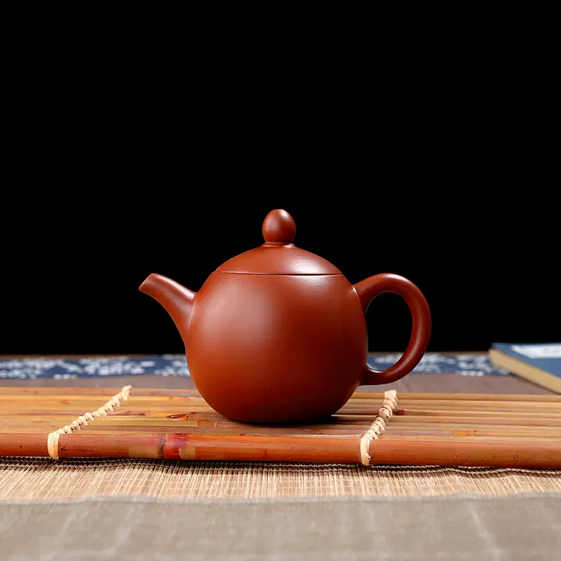 宜兴全手工朱泥紫砂壶西施龙蛋壶过滤小泡茶壶陶瓷茶具套装花茶壶