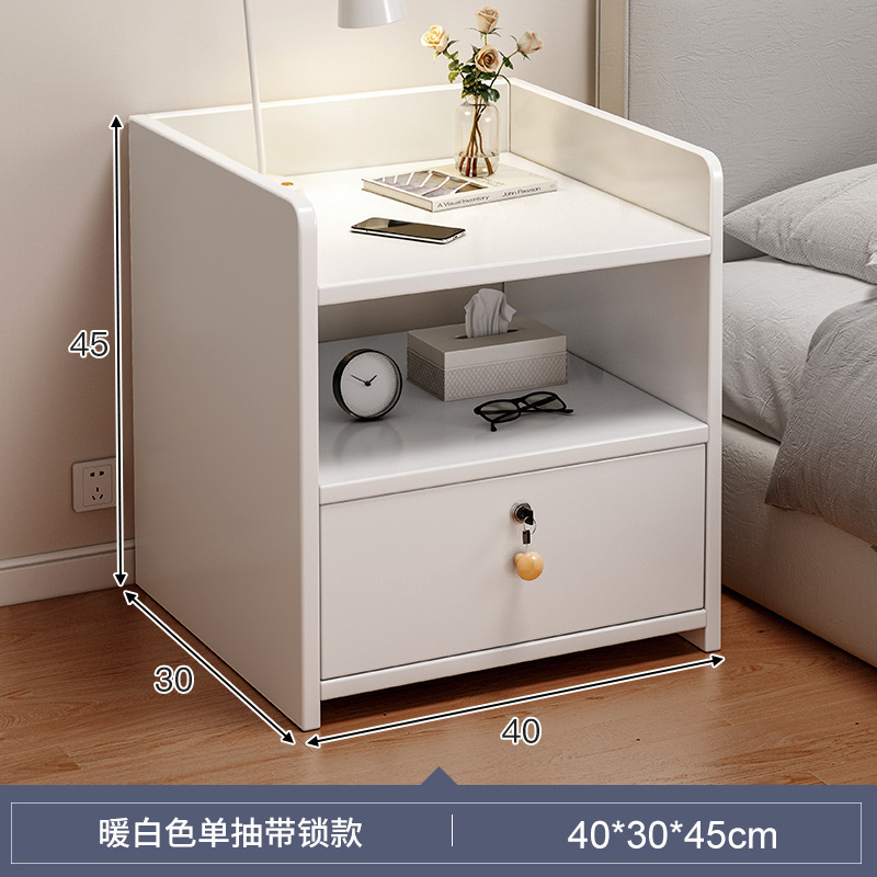 Cabina de cabezal de cama simple pequeño armario de almacenamiento simple dormitorio armario de almacenamiento doméstico estante de armario de cabecera