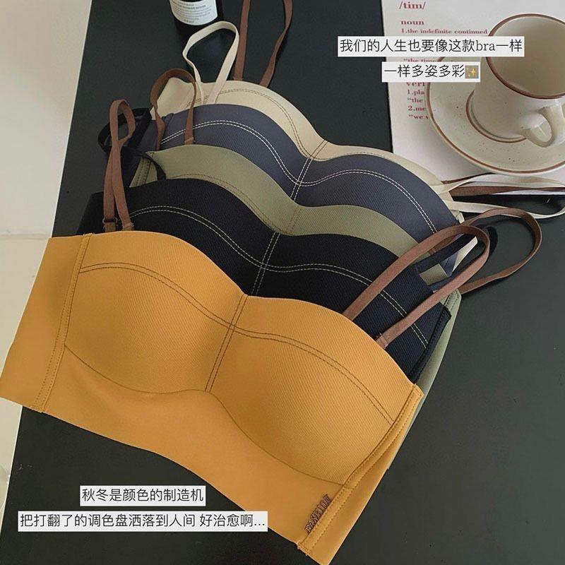 Girls' One-piece Suspended Tube-like braW6059 Fixed Cup Push-up Anti-sagging Girls' Anti-walking Bra Cup