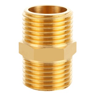 Copper outer wire direct to wire double outer wire copper joint thickened pipe fittings water pipe stainless steel internal connection 4 points through fittings