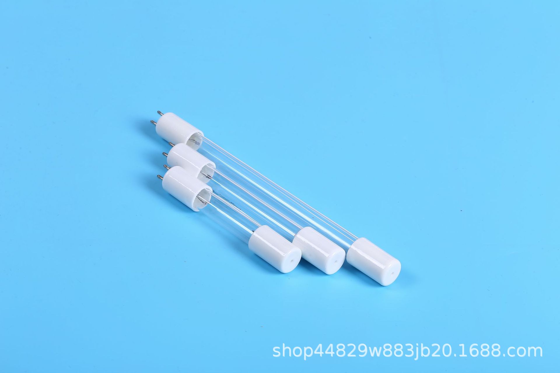 하수 처리 어항 폐수 정화 처리를위한 단일 엔드 4 바늘 자외선 소독 램프 석영 살균 램프