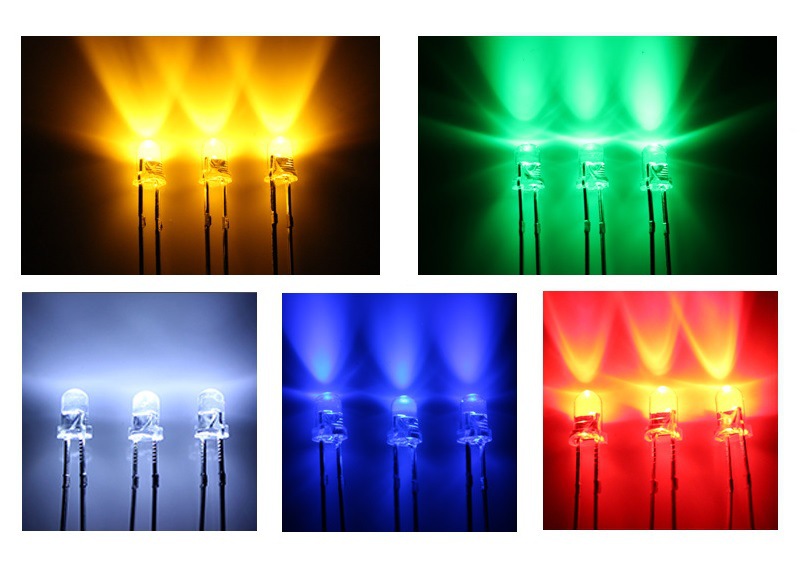 广东f3灯珠白色直插led灯珠白光超高亮高光效3mm圆头白光长脚短脚灯珠生产厂家