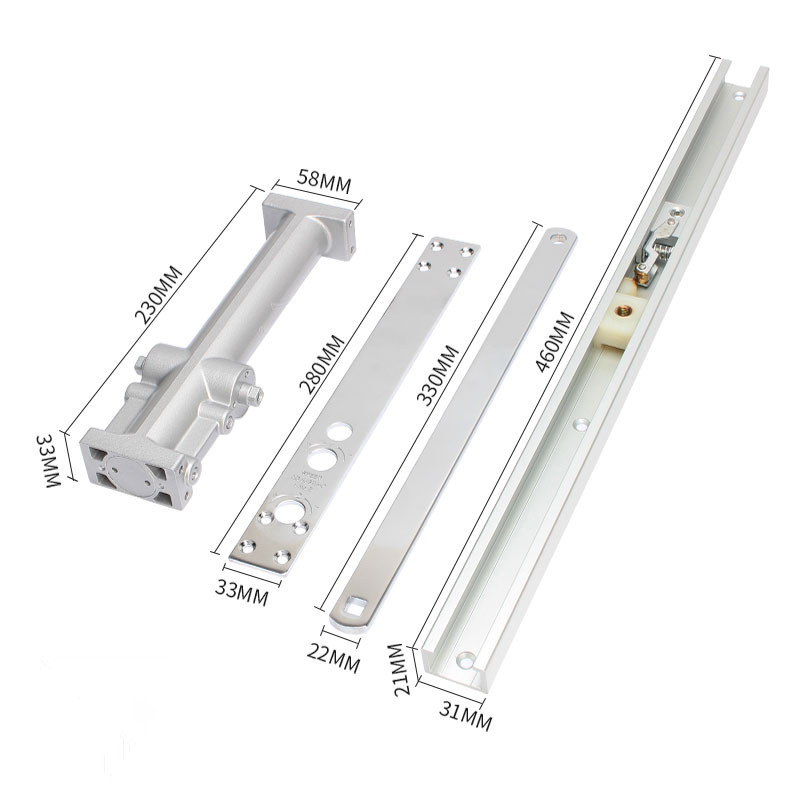 批发隐藏式闭门器隐形门闭门器液压缓冲暗藏关门器90定位承重65KG