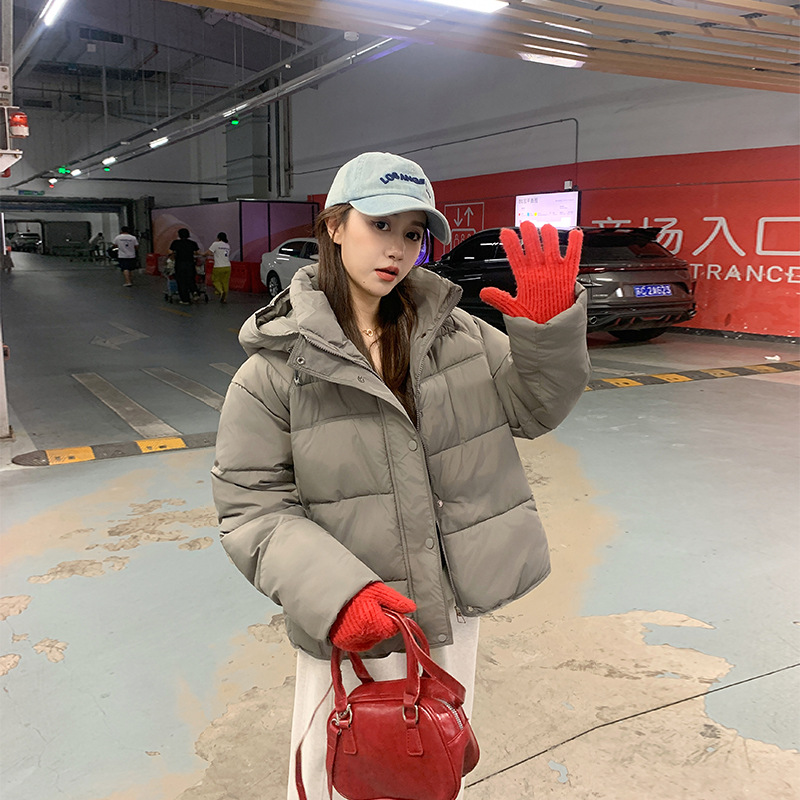 Ropa de pan relajada coreana para mujeres 2025 invierno nuevo corto de algodón casualidad de gran tamaño chaqueta de algodón image 1