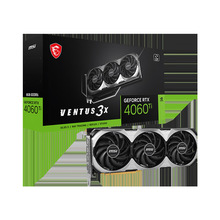 适用台式机 微星RTX 4060Ti VENTUS 3X E 8G OC万图师 三风扇显卡