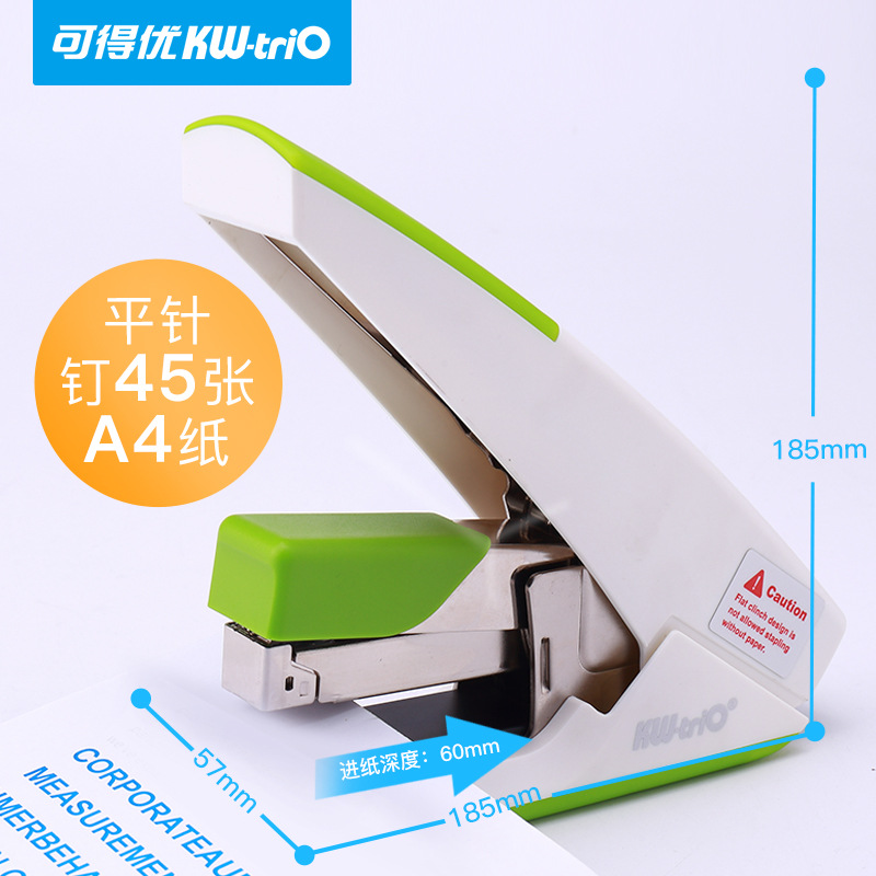 Disponible You5024 mano de obra gran grapadora aguja plana grapadora de 45 páginas de oficina estudiante aguja plana grapadora