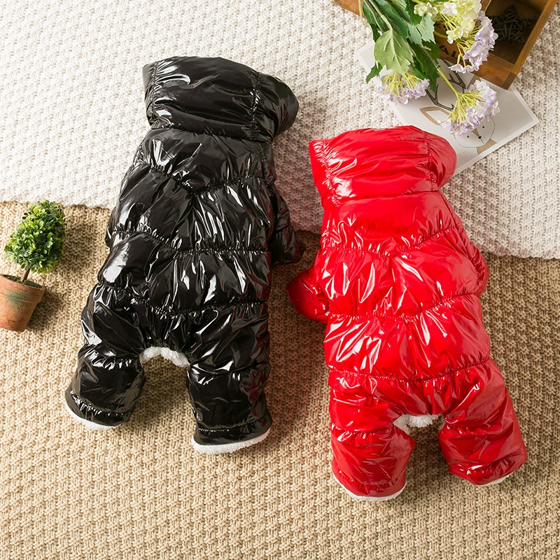 Оптовая Продажа с фабрики собака зимняя четвероногая мягкая куртка хлопок-мягкая куртка плюшевый мишка зима мягкая одежда для домашних животных