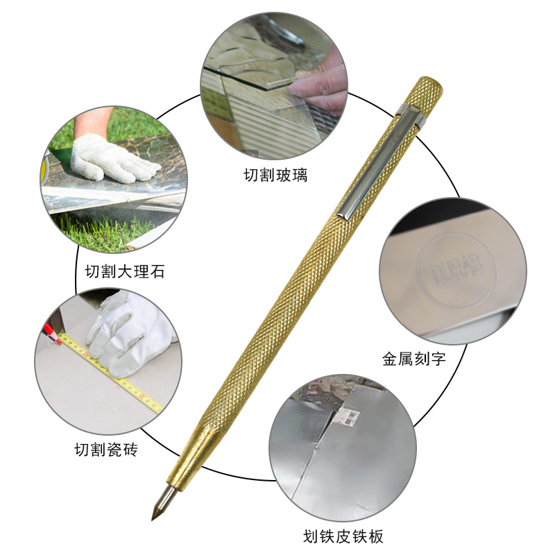 Mobile phone diamond pen Wood iron tungsten steel marking pen Diamond glass ceramic tile lettering pen Multifunctional marking needle