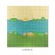 Compatible with small particle landscape building blocks floor river military Island desert scene assembly single panel educational toys