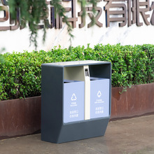 不銹鋼垃圾桶戶外分類果皮箱公園園林地鐵機場小區垃圾回收器定制