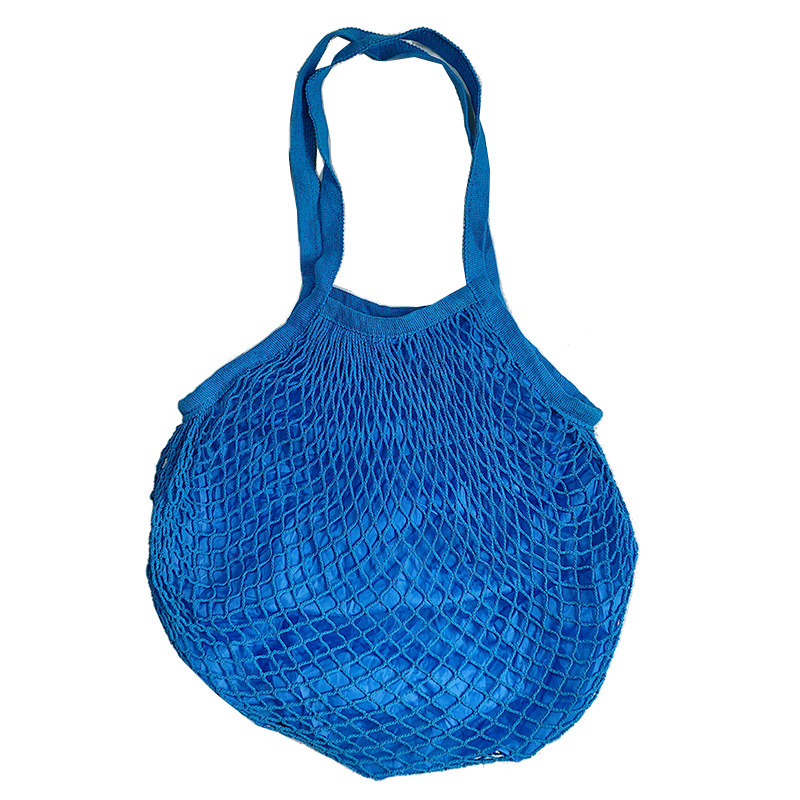 Bolsa de malla de algodón portátil al por mayor Bolsa de compras Supermercado Bolsa de malla de verduras y frutas Bolsa de compras Bolsa tejida hueca