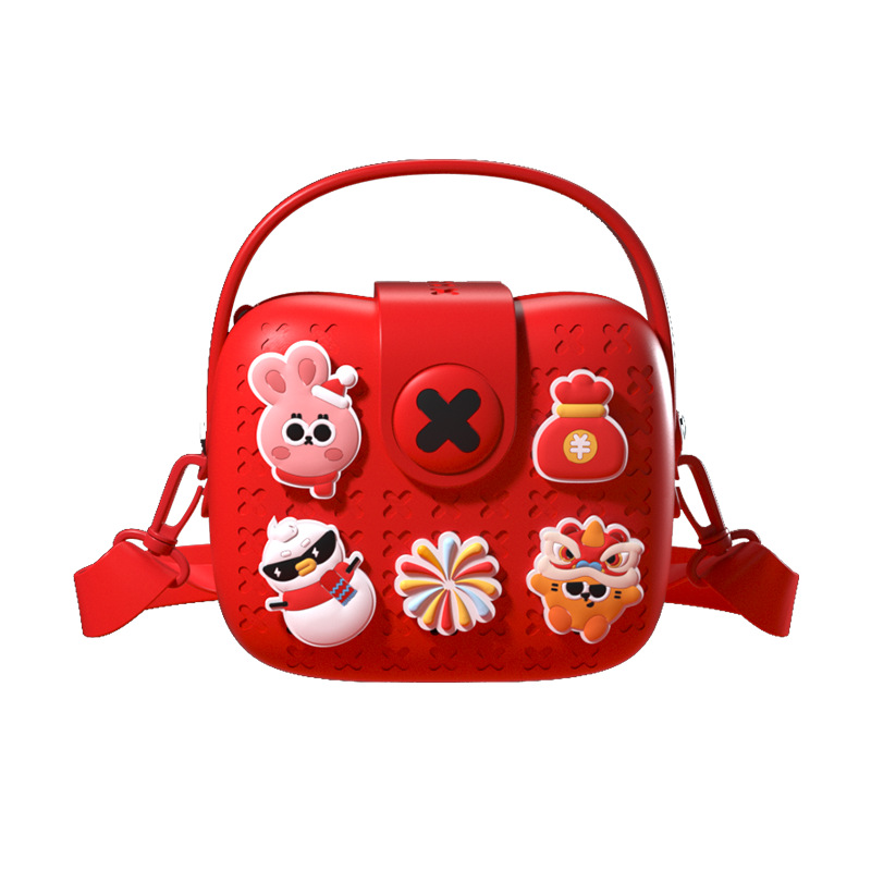 Popular conejo año niños viajan pequeña mochila hombro del bebé bolsa de mensajero kindergarten dibujos animados DY Navidad regalo Año Nuevo