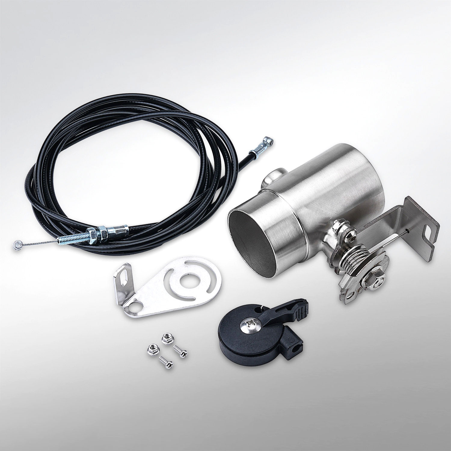 51/60mm Motorcycle Modified Exhaust Pipe Manual Mechanical Exhaust Valve Gear Switch Silencer Noise Reduction Valve