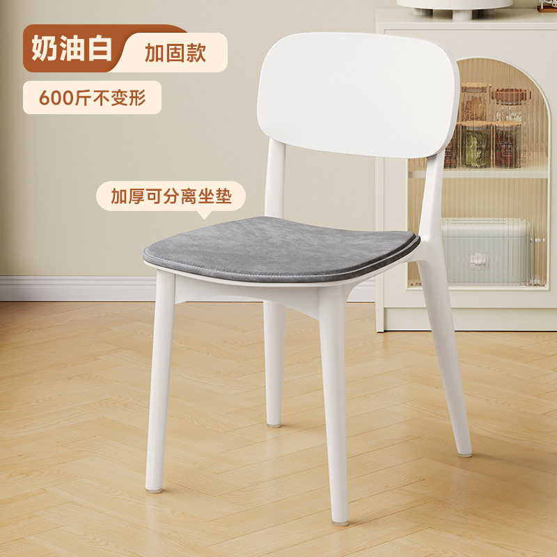 塑料椅子加厚家用餐椅靠背椅餐桌椅出租房用新款商用餐厅吃饭凳子|undefined