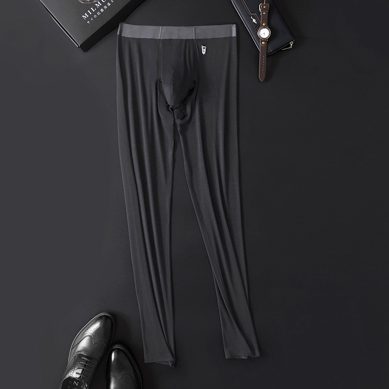 Men's High-end Fleece Thin Inner Thermal Pants Image 3
