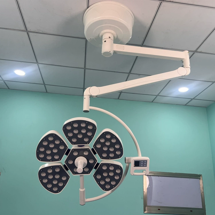 Светодиодная хирургическая безтенная мобильная хирургическая лампа с потолочным выходом, медицинское двойное хирургическое освещение