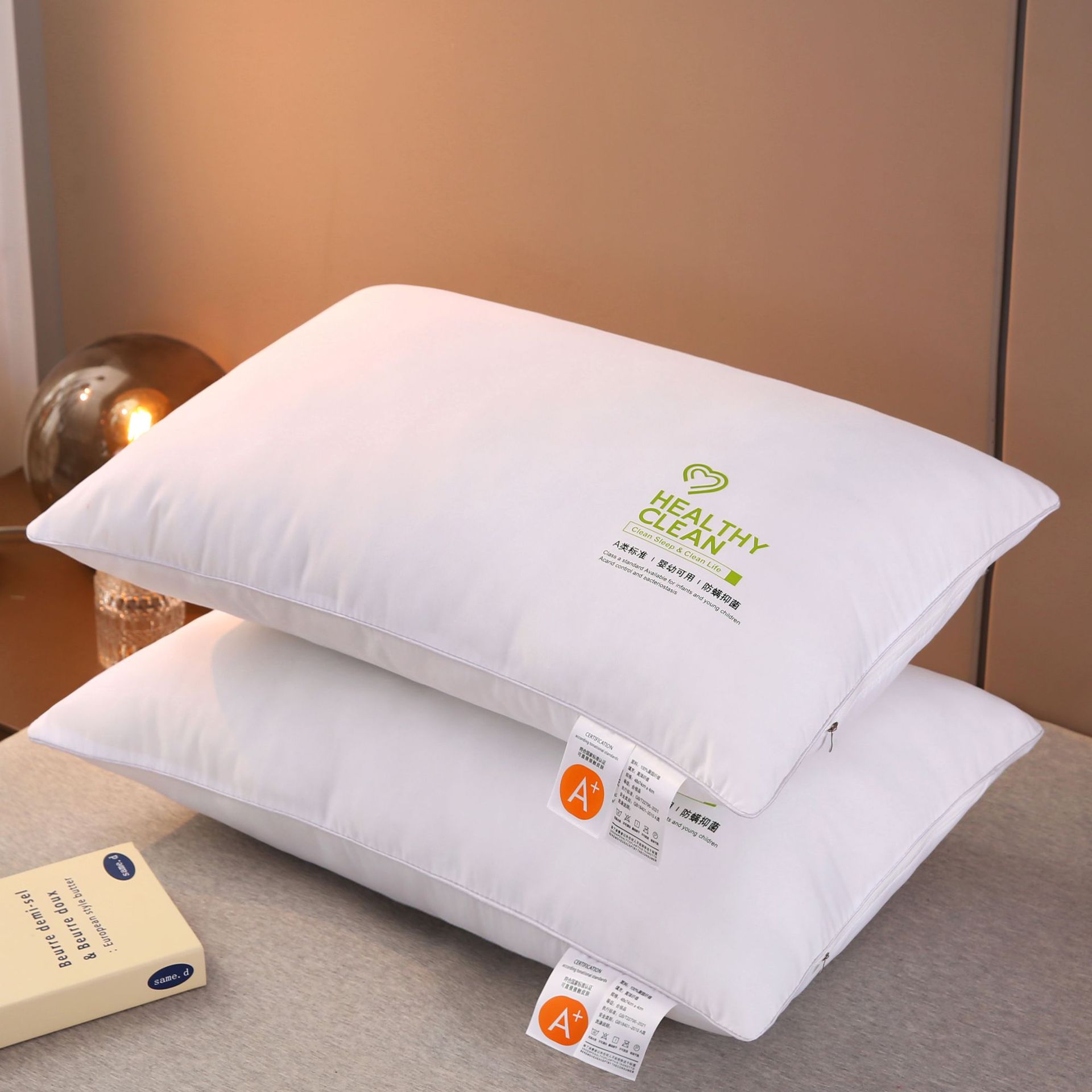 Class a Anxin Pillow Sleep Aid Single Home Pillow Cervical Support Pillow Core Anxin Pillow Core Nantong Home Textile Wholesale
