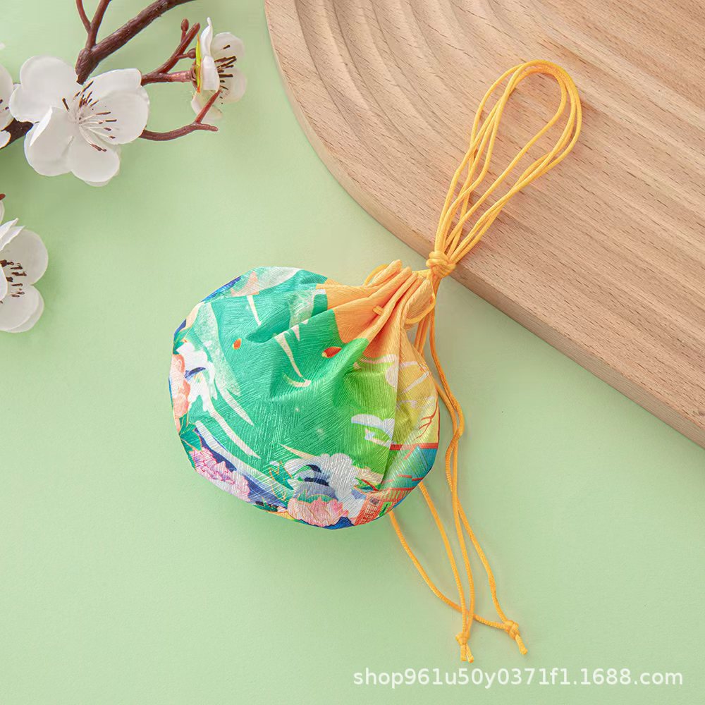 Yellow-color printed sachet (without tassel)