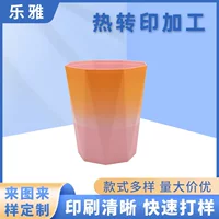 Ningbo изогнутый теплопередача цветной мультяшный узор пластиковое ведро пластиковая чашка для воды обработка теплопередачи