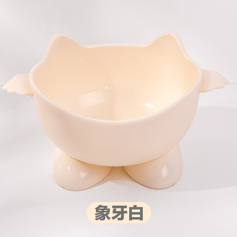 Tazón de gato alto, gran diámetro, gran capacidad, cara sucia, anti-volcado, original, venta al por mayor de fábrica de cuencos para mascotas Fat Ding