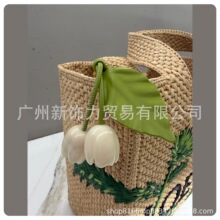现货罗家郁金香挂件适用于罗意威包包挂饰羊皮钥匙扣配饰春季新品
