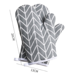 Guantes para horno microondas engrosados a prueba de escaldaduras Guantes florales resistentes a altas temperaturas para horno de cocina