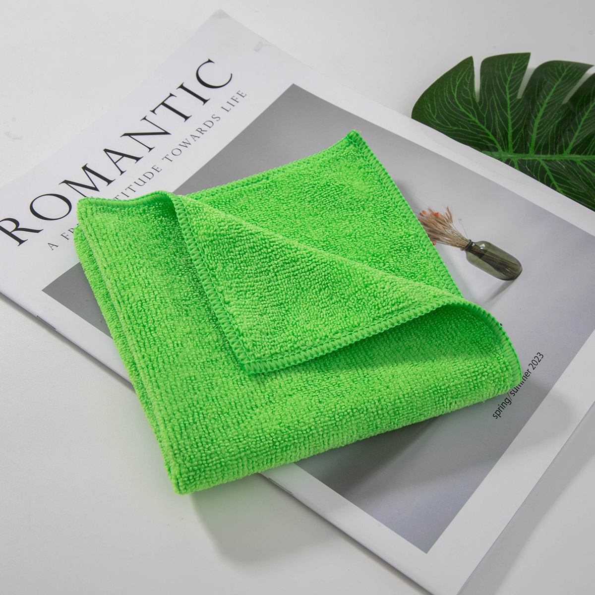 Caja transfronteriza 5 color toallas de limpieza de cocina de limpieza de microfibra absorción de agua toallas perezosas para limpiar la mesa para lavar el coche toallas de limpieza