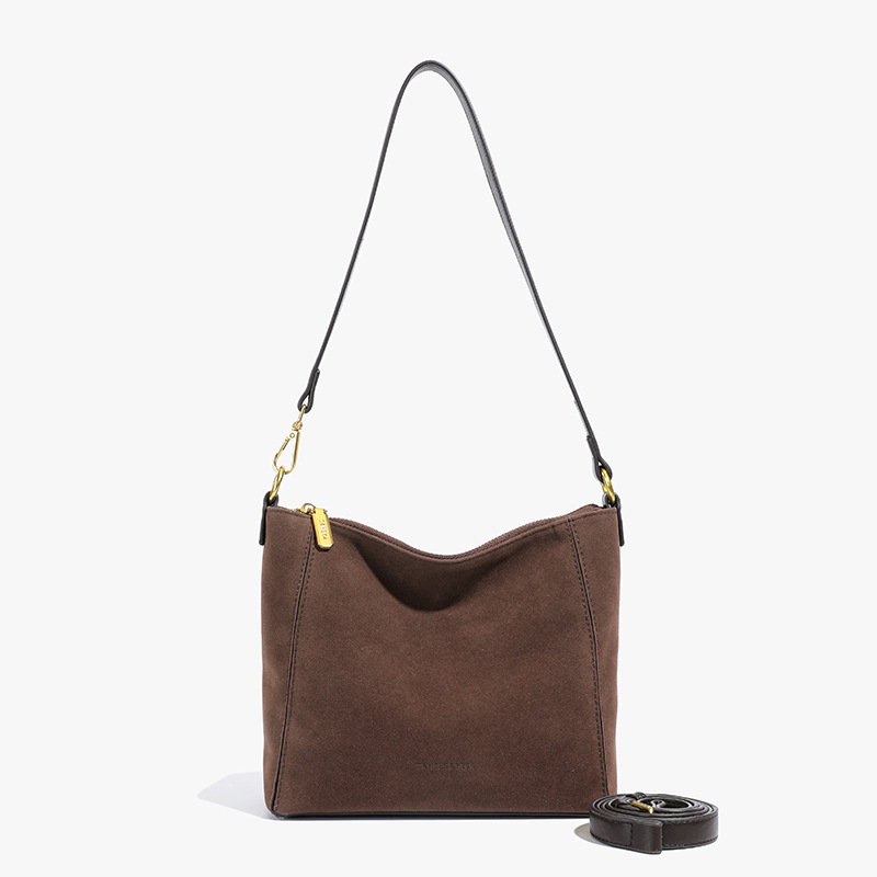 Bolsa cuadrada retro esmerilada versátil bolso de braza para mujeres 2025 invierno nuevo estilo de moda popular bolso de hombro bolso de viaje