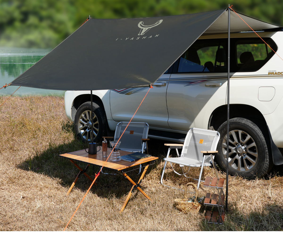 Car Side Tent Side Tent Car Side Sky Curtain Side Tent Sun Protection Car Side Sky Curtain Tent Outdoor Camper Side Tent SUV